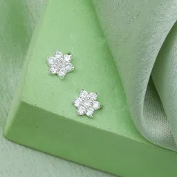 maira Floral 925 Sterling Silver Stud Earring-picture-20