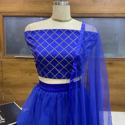 sonu creation Self Design Semi Stitched Lehenga Choli image 3
