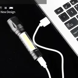 device Tactical Flashlight/ Desk Lamp with Gift Box Focus Zoom Torch Light LED Spot Light image 3
