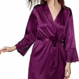 Jumri Doll Purple Large Bath Robe-image-1