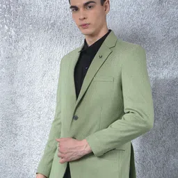 canary london Men Solid Single Breasted Casual Blazer image 2