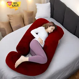 thukran Polyester Fibre Pregnancy Pillow Pack of 1 Solid-picture-11