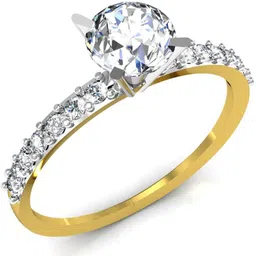 avsar BOR012YA 18kt Cubic Zirconia Yellow Gold ring image 3