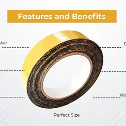 newlo Black Wig Fix Tape – 25 Meters for Secure Hold Hair Accessory Set image 4