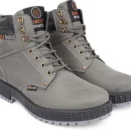bacca bucci Moto Inspired SCOTT 4-Eye Combat Boots Boots For Men image 1
