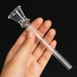 agnix Glass shooter Pipe 5 inch pack of 3 Borosilicate Glass Inside Fitting Hookah Mouth Tip image 4