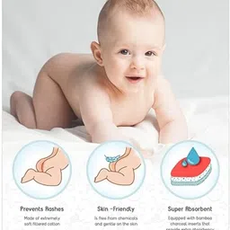 ladywizer 7‑Pack Reusable Baby cloth pad with High‑Absorbency – Soft, Eco‑Friendly image 2