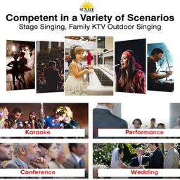 sunaze Professional Dynamic Microphone – Corded Mic for Vocal Performance & Karaoke Microphone image 4