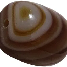 Sahiba Gems Black, Brown Cut Natural Agate Gemstone image 3