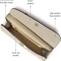 fastrack Women Beige Sling Bag image 4