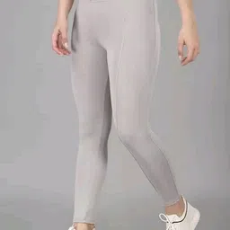 earth joy Solid Women Grey Tights image 3