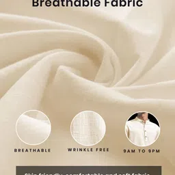 apektra Men Solid Cotton Blend Straight Kurta image 4