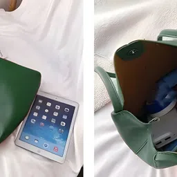 trendycraft Women Green, Tan Shoulder Bag image 4