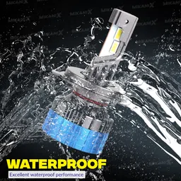 mikanix Ultra Bright H4 Fitting 120W Led Headlight Bulb | High/Low Beam With Cooling Fan Headlight Motorbike LED (12 V, 120 W) image 5