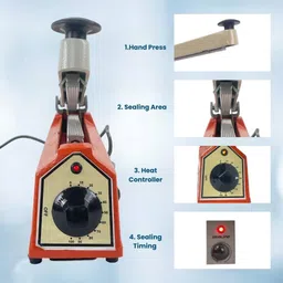 universalseal Hot Bar Type Hand Sealer Machine For Silver And Laminated Pouches Sealing Hand Held Heat Sealer image 4