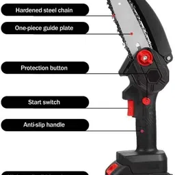 joygesture 48V Cordless Chainsaw – Battery Powered Electric Chainsaw with 2 Batteries Mini Chainsaw Cordless Power Electric-Chain-Saws - 6 Inch Corded Chainsaw image 3