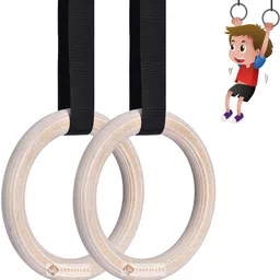 shopoflux Gymnastics Rings for Kids | Kids Gym Play Set | Gymnastic Toys for Boys and Girls Fitness Accessory Kit Kit-picture-10