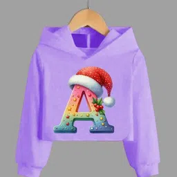 ssk traders Women Printed Hooded Neck Polyester Purple T-Shirt-picture-27