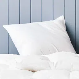 shrnm Emma Low Duck Down Pillow 27x19 Inches for Back and Stomach Sleepers image 2