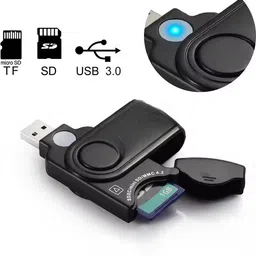 SCALEBEE 2 in 1 USB 3.0 Memory Card reader for Micro/ SDHC/ SDXC / SD / TF 2 in 1 USB Flash Disk Card Reader image 2