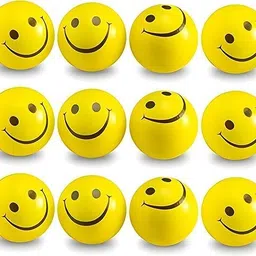 basha mall Smiley Face Hand Exercise Ball fits right in the palm of your hand; - 5 cm image 2