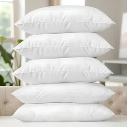 ciezar Cotton Solid Sleeping Pillow Pack of 5 image 1