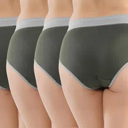 jasora Pack of 4 Women Hipster Green Panty image 2