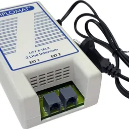 elove Diplomat 2 Line Intercom System - Lift and Talk 2 Line Intercom Extension System for Office, House, Home, Shops Corded Landline Phone image 2