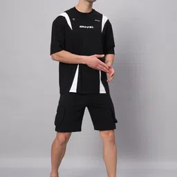 griffel Tshirt Regular Shorts Co-ords Set-picture-10