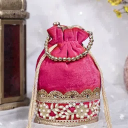 skimmer Women Pink Potli image 1