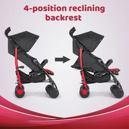 chicco Echo stroller w/ Bumper bar Scarlet Stroller image 4