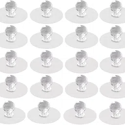 Heavy Duty Self-Adhesive Crystal Adhesive Wall Hooks –Clear Diamond Knob Design Hook 20-image-2
