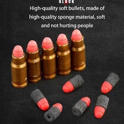 gex Shooting Toy Gun for Kids Soft Bullet Blaster Gun -AK12 Guns & Darts image 3