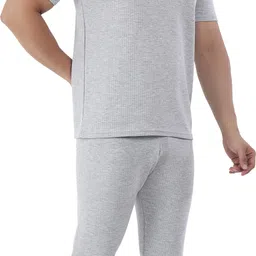 Selfcare Selfcare Men's Polycotton Half Sleeve Round Neck Thermal Top-Pyjama Set|SW1095 Men Top - Pyjama Set Thermal image 3