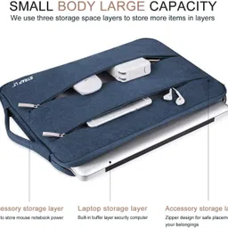 straplt Laptop Sleeve Carrying Case 15.6-16 Inch Bag Tablet Handle Waterproof Laptop Sleeve/Cover image 4