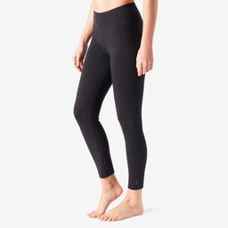 domyos Women's Trackpants for Gym 7/8 500-Black-picture-6
