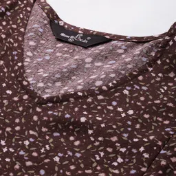 MomToBe Women Maternity Floral Print Flared Sleeves V Neck Sustainable Dress image 2