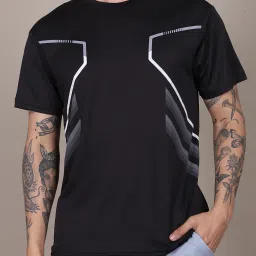 Shein Short Sleeve Graphic Placement Print Crew Tshirt image 1