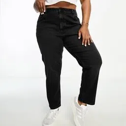asos design Women Lightly Washed High-Rise Mom Jeans-picture-24