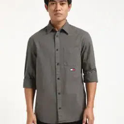tommy hilfiger Men Regular Fit Shirt with Patch Pocket-picture-21