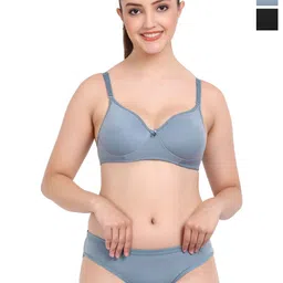 AROUSY Pack of 2 Cotton Bra Panty Lingerie Set-picture-15