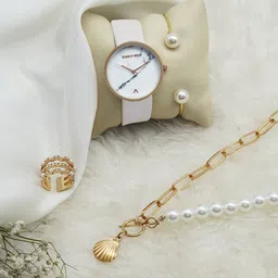 JOKER & WITCH Women Round Analogue Watch Gift Set JWLS288-picture-34