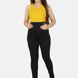 Baby Moo Mid-Rise Cotton Ankle-Length Maternity Leggings-picture-40