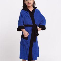 Creeva Solid Hooded Bath Robe-picture-28