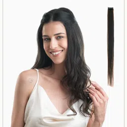 HAIR ORIGINALS Clip-In Hair Streaks Extensions - Natural Black-picture-13