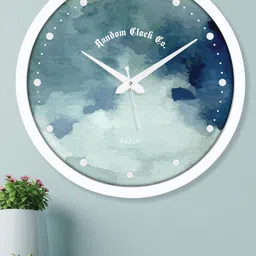 RANDOM Blue & White Printed Contemporary Analogue Wall Clock- RC-AQ-62056 image 1