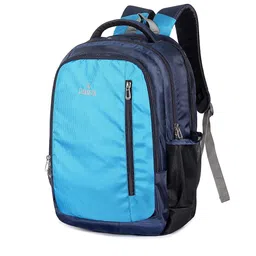 THE CLOWNFISH Unisex Blue & Navy Blue Polyester Backpack image 3