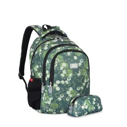 THE CLOWNFISH Kids Printed Medium Backpack with Zip Pouch image 2