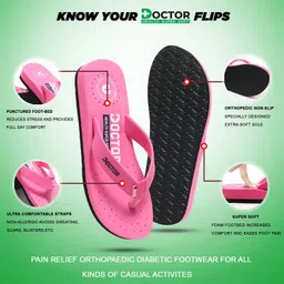 doctor health super soft Newly launch Premium Diabetic Ortho Comfortable Lightweight Pregnancy Antiskid Women Slippers image 3