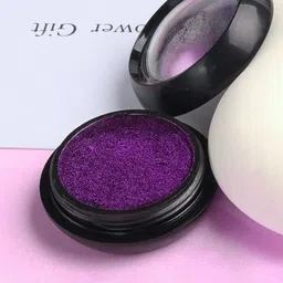 FEELHIGH Dark Purple Chrome Nail Powder Mirror Effect With Stick image 2
